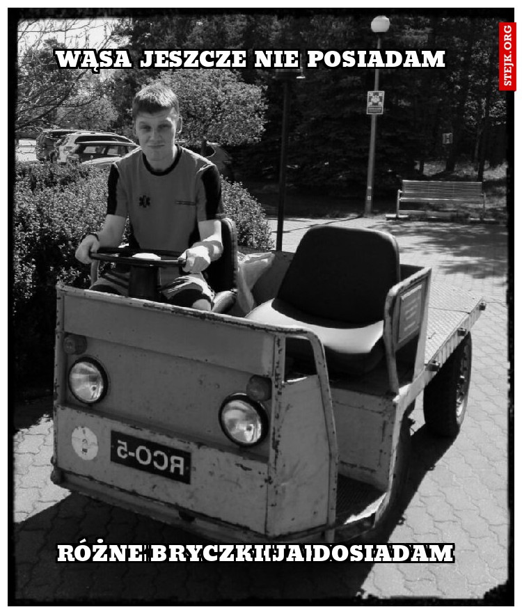 NIBY JADĘ, CHOCIAŻ STOJĘ 