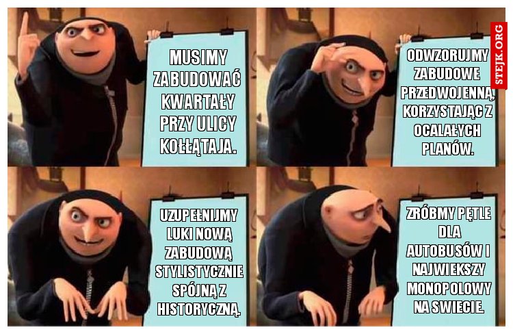 Odwzorujmy zabudowe przedwojenną, korzystając z ocalałych planów.