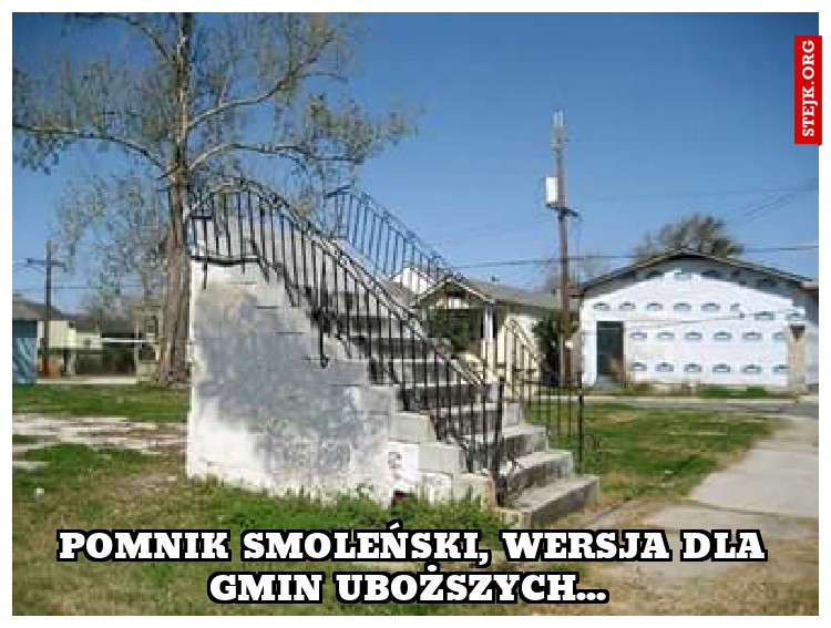 Pomnik smoleński, wersja dla gmin uboższych... 