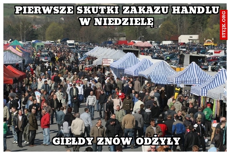 Pierwsze skutki zakazu handlu w niedzielę 