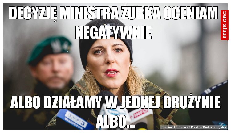 Decyzję ministra Żurka oceniam negatywnie