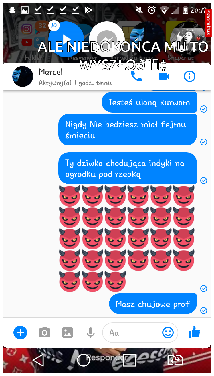 Ale niedokońca mu to wyszło