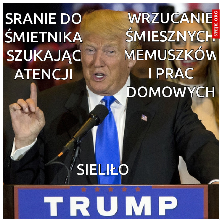 Sranie do śmietnika szukając atencji