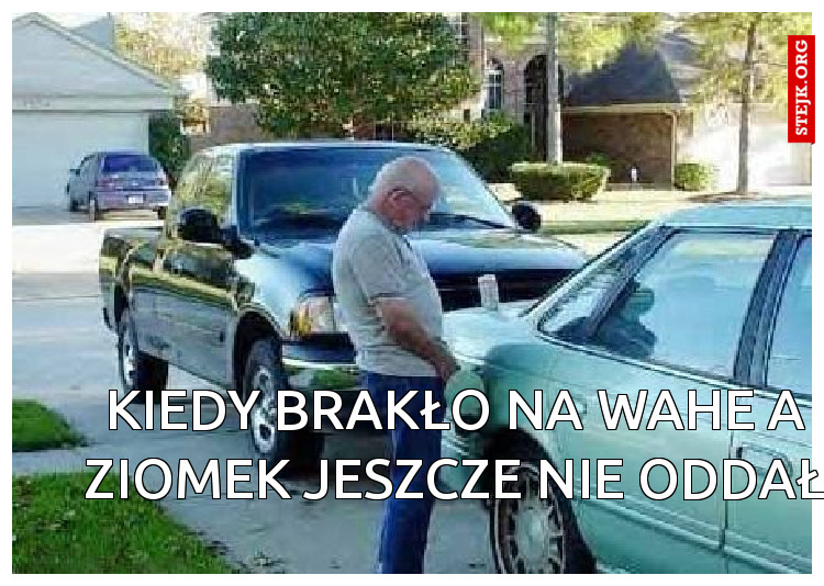 Kiedy brakło na wahe a ziomek jeszcze nie oddał