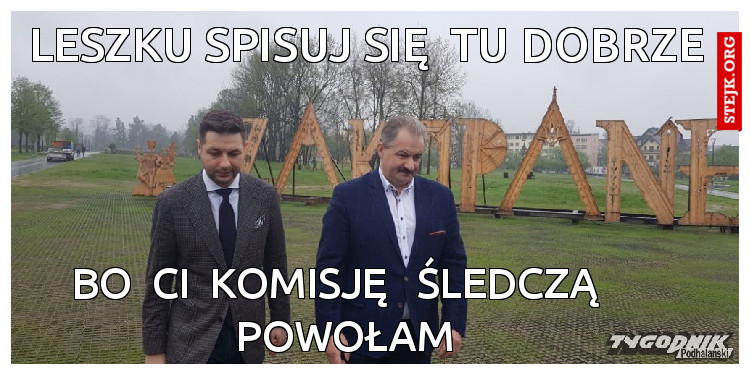 LESZKU SPISUJ SIĘ  TU DOBRZE