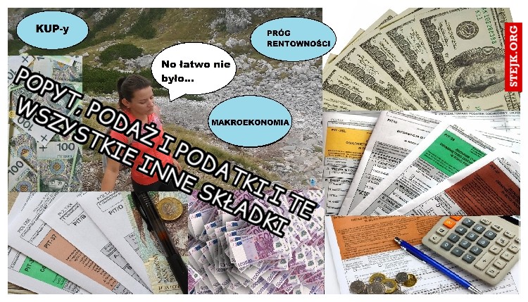 Popyt, podaż i podatki i te wszystkie inne składki 