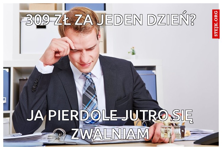 309 ZŁ ZA JEDEN DZIEŃ?