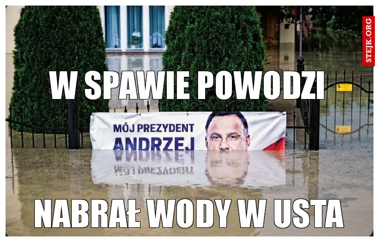 w spawie powodzi