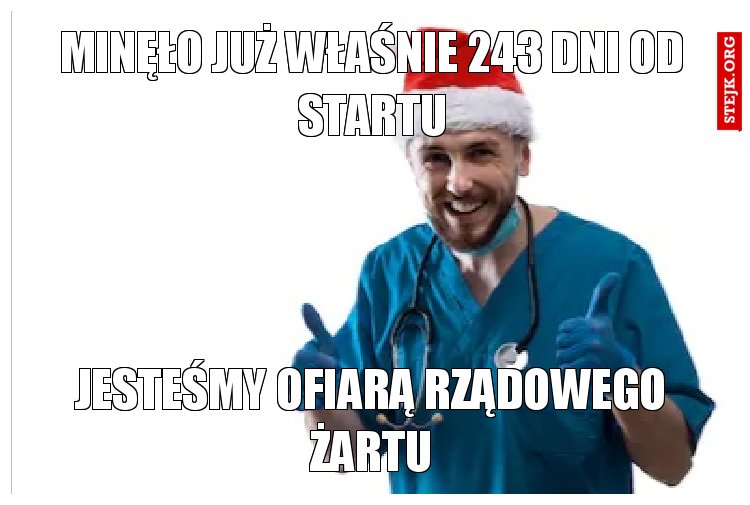 Minęło już właśnie 243 dni od startu