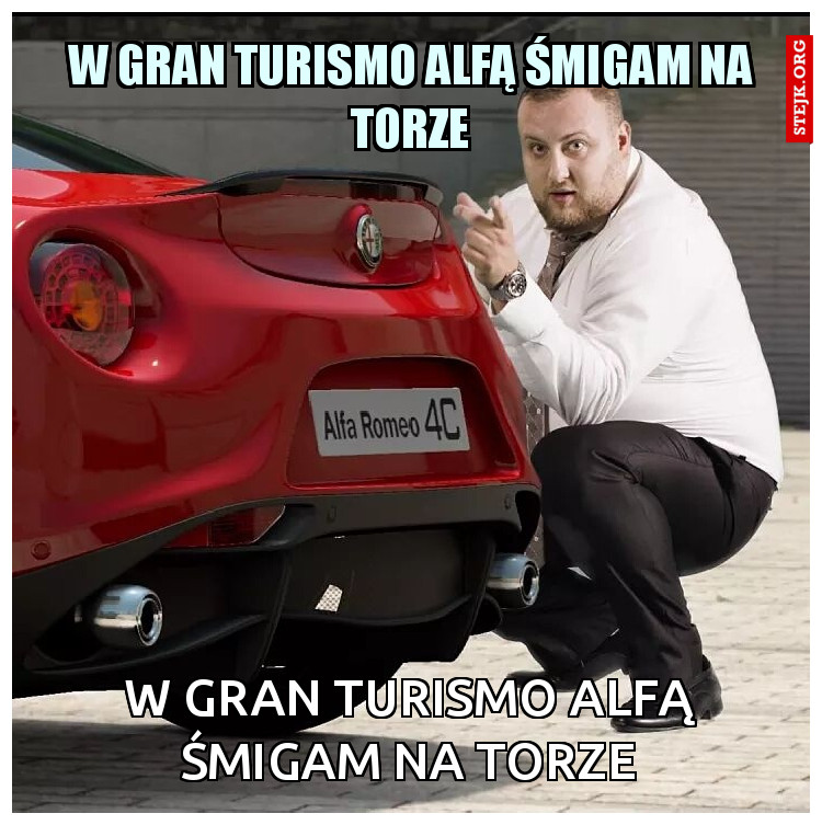 W gRAN turismo alfą śmigam na torze