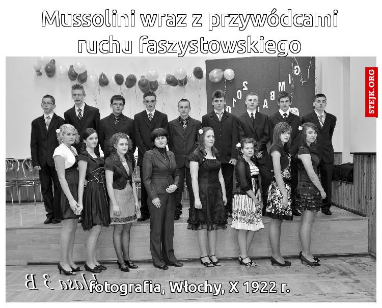 Mussolini postanowił się przebiec podczas spaceru
