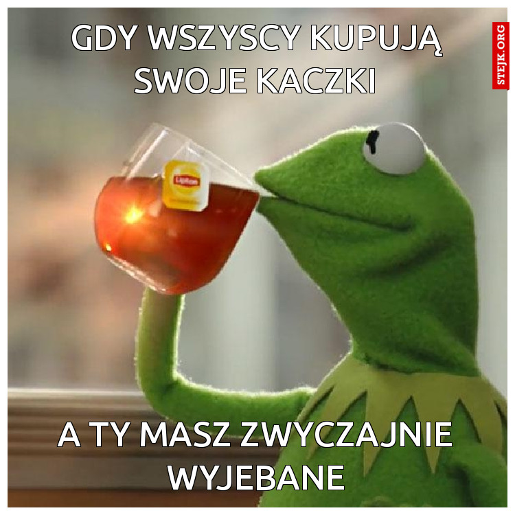gdy wszyscy kupują swoje kaczki