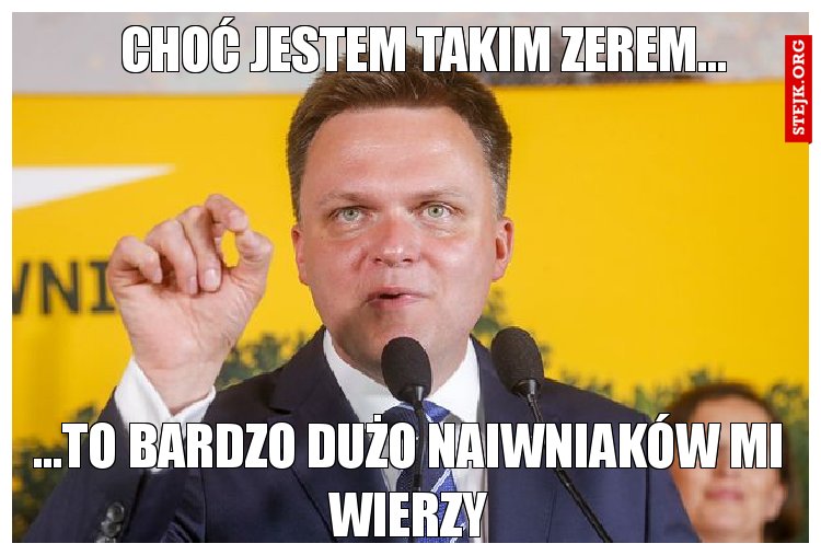 Choć jestem takim zerem...