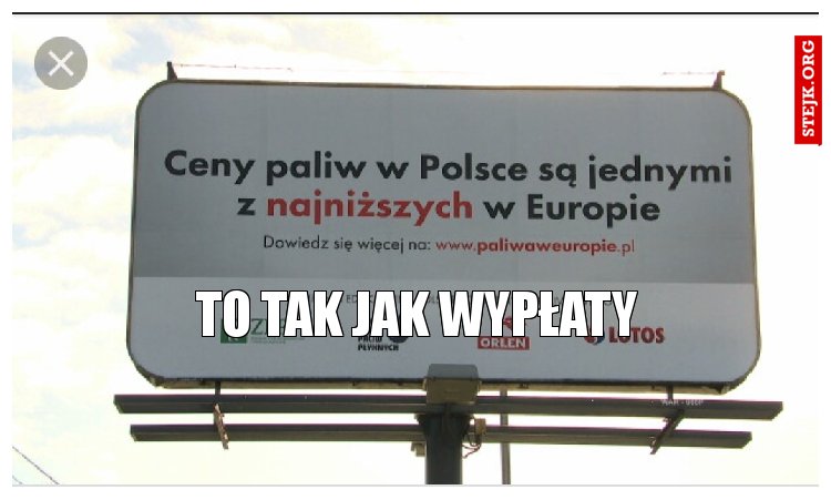 To tak jak wypłaty