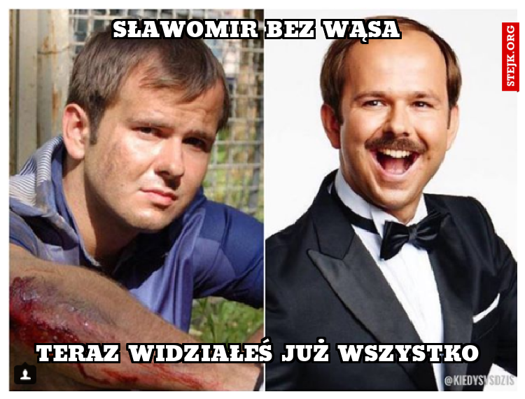 Sławomir bez wąsa
