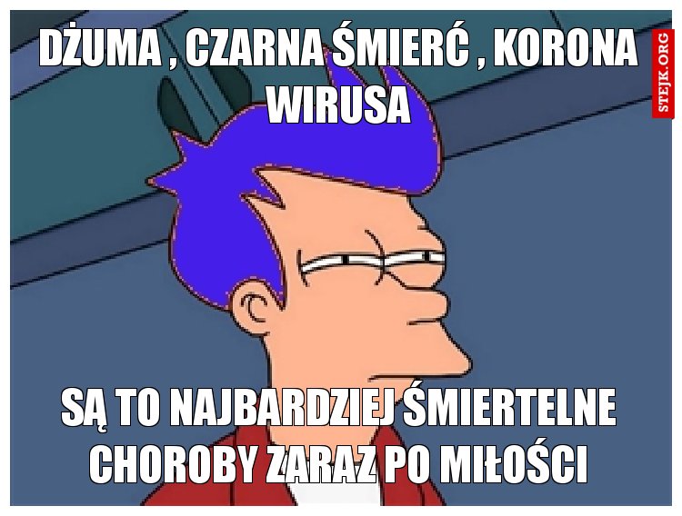 Dżuma , czarna śmierć , korona wirusa