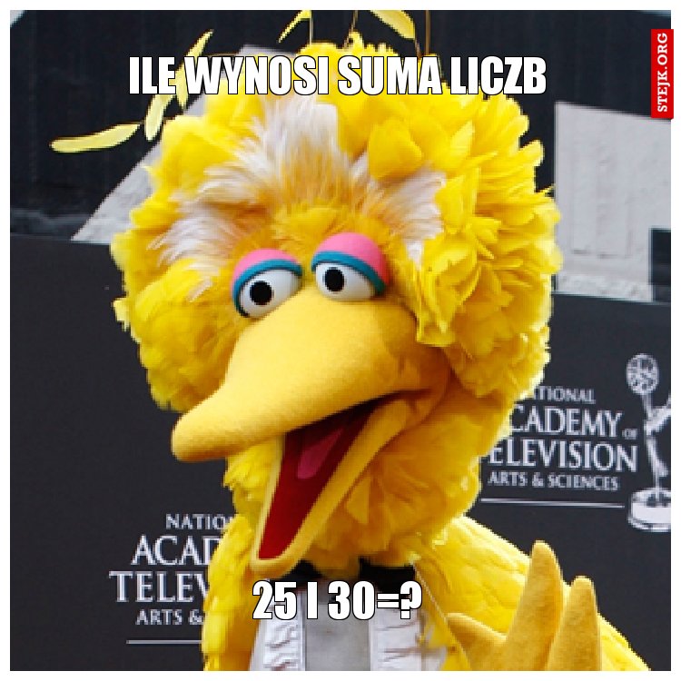 Ile wynosi suma liczb