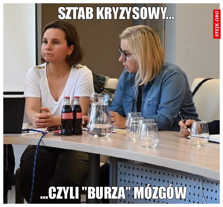 Sztab kryzysowy...