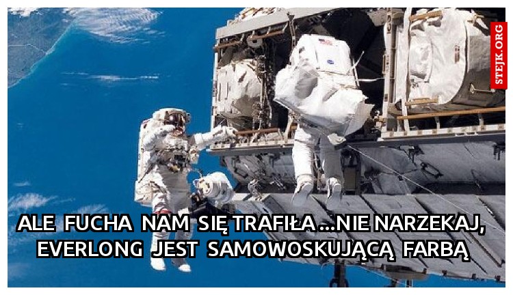 Ale  fucha  nam  się trafiła ...Nie narzekaj,  Everlong  jest  samowoskującą  farbą 