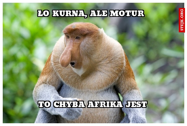 ło kurna, ale motur
