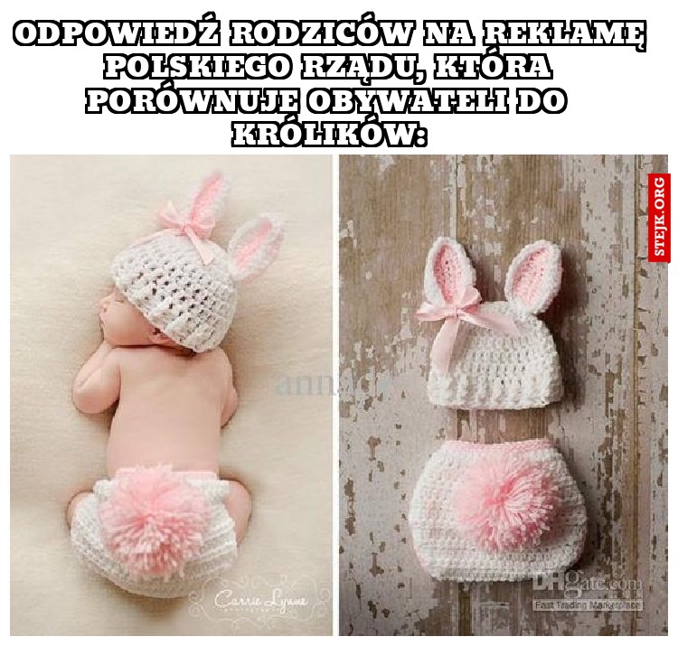 Odpowiedź rodziców na Reklamę Polskiego rządu, która porównuje obywateli do królików: