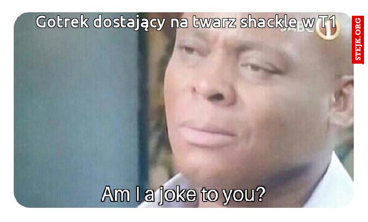 Gotrek dostający na twarz shackle w T1