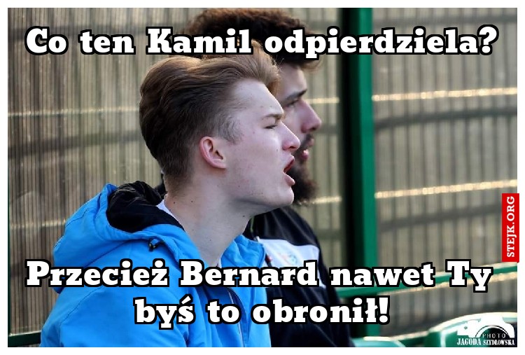 Przecież Bernard nawet Ty byś to obronił!