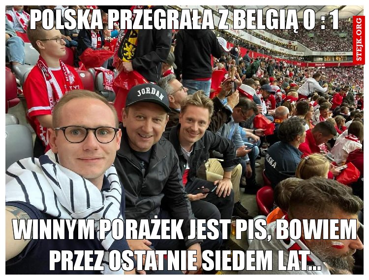 Polska przegrała z Belgią 0 : 1