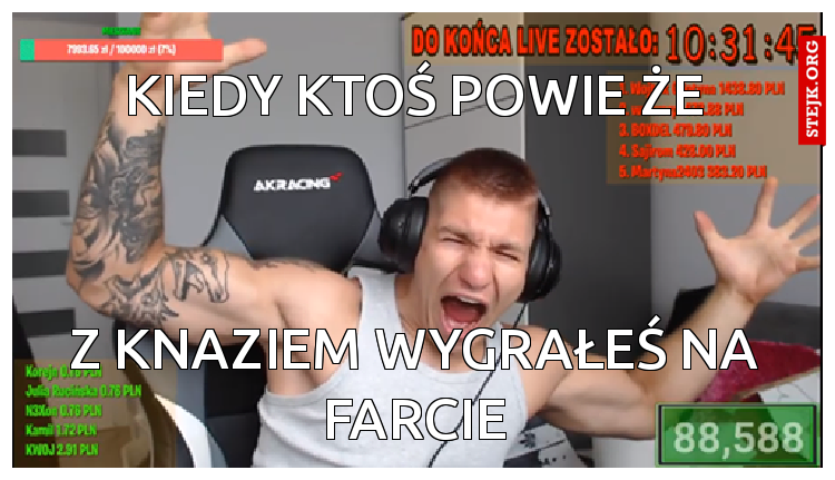 Kiedy ktoś powie że