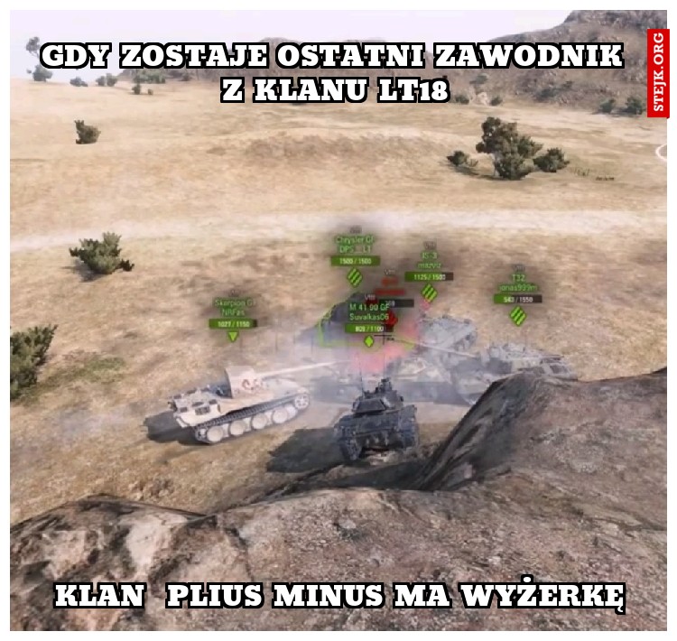 Gdy zostaje ostatni zawodnik z klanu LT18
