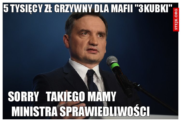 5 tysięcy zł grzywny dla mafii "3kubki"