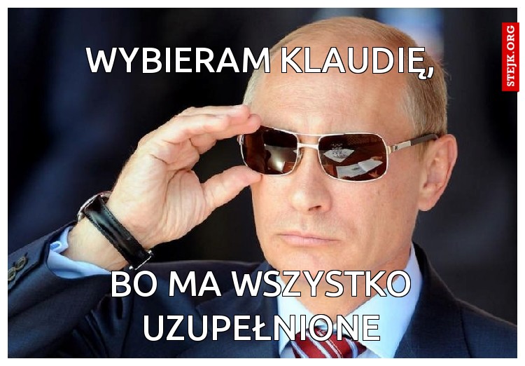 wybieram klaudię,