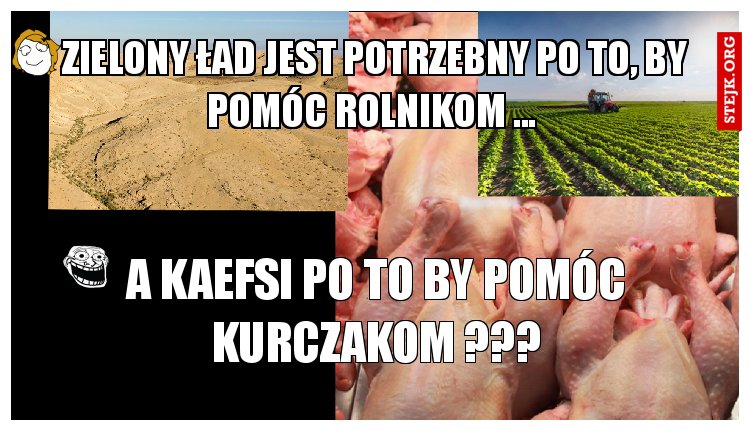  Zielony Ład jest potrzebny po to, by pomóc rolnikom ...