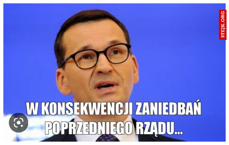W konsekwencji zaniedbań poprzedniego rządu...