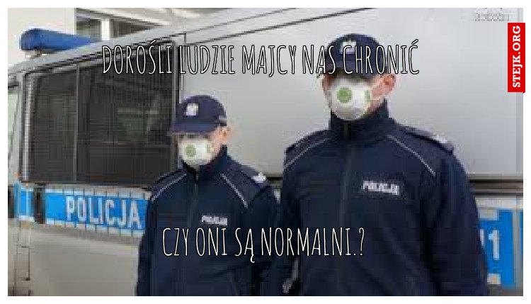 Dorośli ludzie majcy nas chronić 