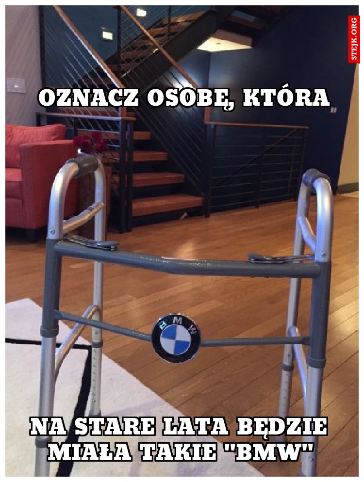 Oznacz osobę, która