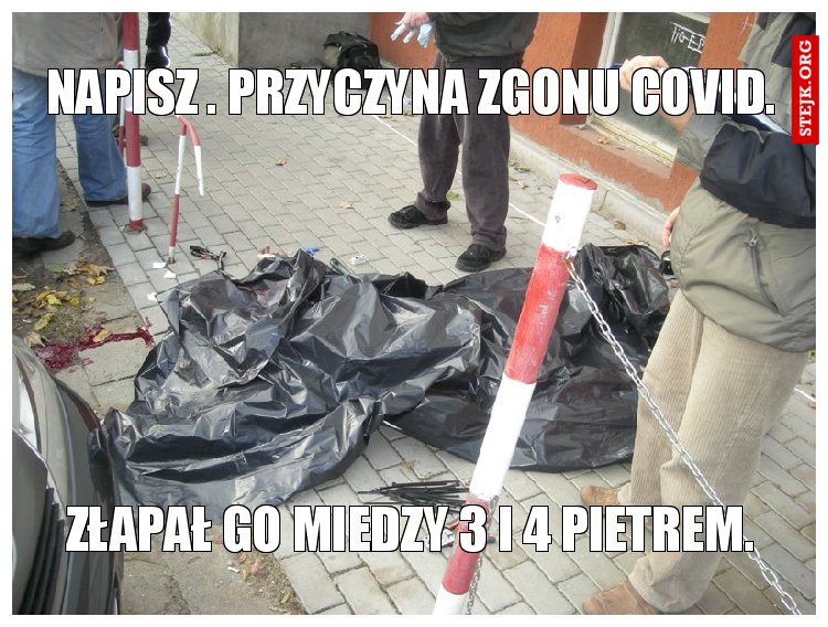 Napisz . przyczyna zgonu covid.