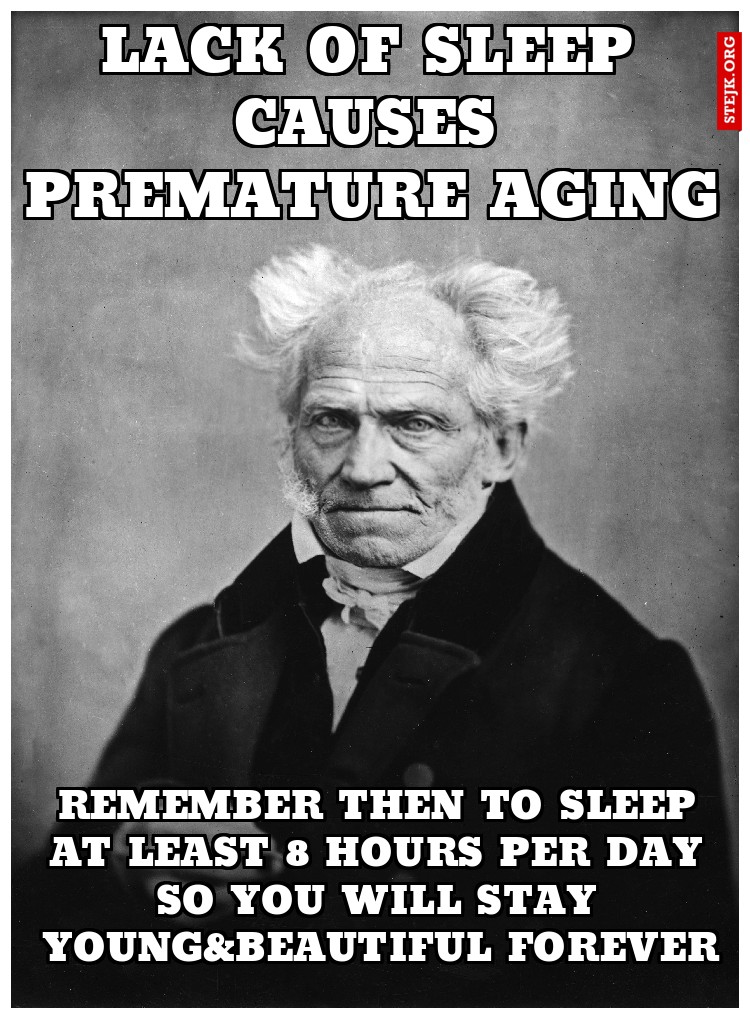 lack of sleep causes premature aging