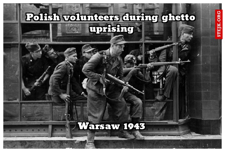 Polish volunteers during ghetto uprising