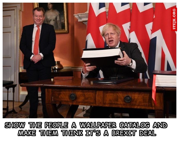 Show  the  people  a  wallpaper  catalog  and  make  them  think  it's  a  Brexit  deal