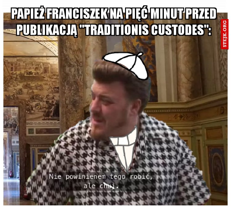Papież franciszek na pięć minut przed publikacją "traditionis custodes":