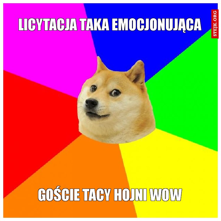 Licytacja taka emocjonująca