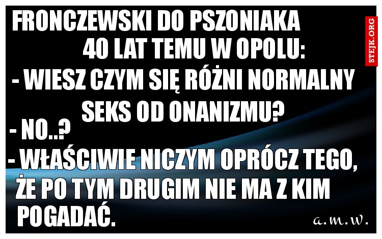 Fronczewski do pszoniaka 