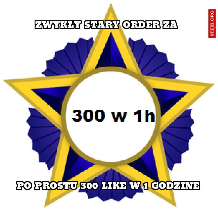Zwykły stary order za 