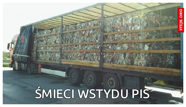 Śmieci wstydu PiS