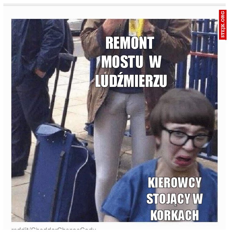 remont  mostu  w ludźmierzu
