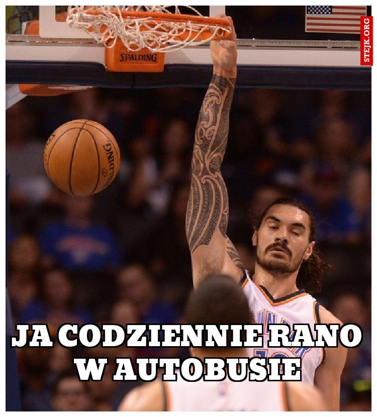 Ja codziennie rano w autobusie
