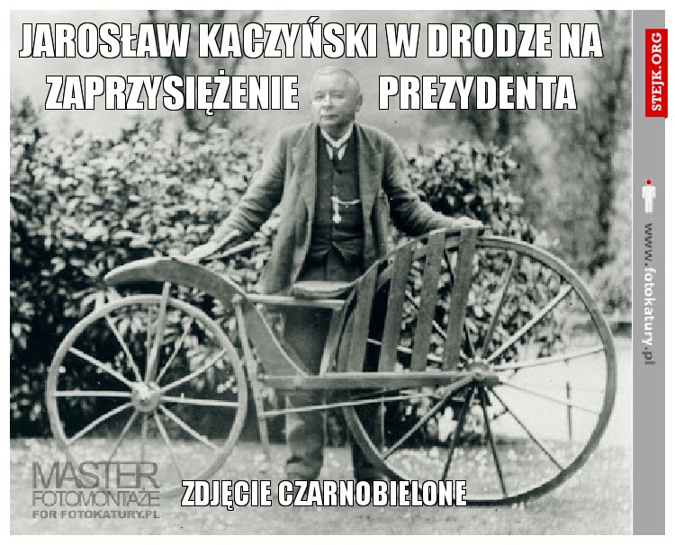 Jarosław kaczyński w drodze na zaprzysiężenie           prezydenta