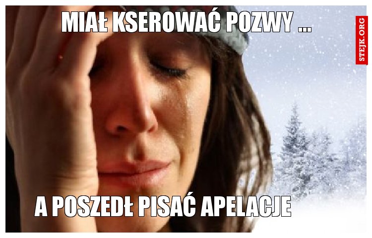 Miał kserować pozwy 