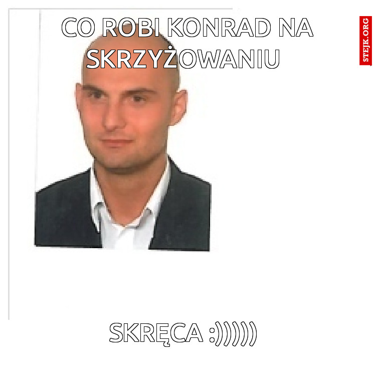 Co robi Konrad na skrzyżowaniu